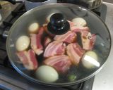 紹興酒で簡単！豚の角煮♪作り方5写真