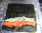 太巻き寿司で★ブッシュドノエル★作り方3写真