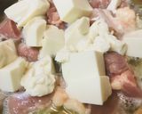 鍋キューブ●鶏肉の生姜鍋作り方1写真
