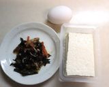 調味料はひじきの煮物★簡単★豆腐の卵とじ作り方1写真