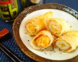 ＊2種チーズ入りちくわのパリパリ揚げ＊作り方5写真