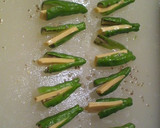 ししとうでチーズはさんじゃいました作り方2写真