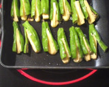 ししとうでチーズはさんじゃいました作り方3写真