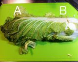 【レンジで同時二品】白菜☆2色おひたし作り方1写真