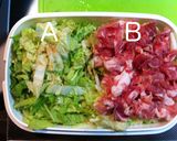 【レンジで同時二品】白菜☆2色おひたし作り方4写真