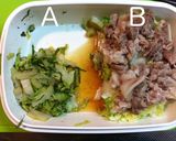 【レンジで同時二品】白菜☆2色おひたし作り方7写真