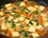 ■ふんわり、旨い！ニラ玉えび豆腐煮込み作り方3写真