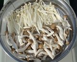 干しきのこのクリームパスタ作り方1写真