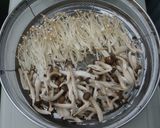 干しきのこのクリームパスタ作り方2写真