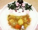 にっこり!カレー食べちゃうぞ♪デコカレー作り方34写真