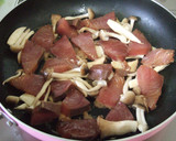 こってり旨い☆キノコとハマチの甘味噌炒め作り方6写真