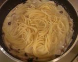 干しきのこのクリームパスタ作り方7写真
