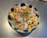 おたマヨ風背徳のベーコン海老マヨ丼作り方5写真
