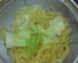 ずぼらさんレシピ☆塩辛とキャベツのパスタ作り方6写真