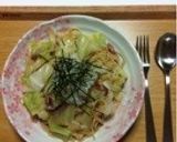 ずぼらさんレシピ☆塩辛とキャベツのパスタ作り方8写真