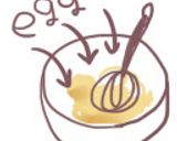 オレンジ風味チョコマーブルパウンドケーキ作り方3写真