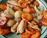 根菜と手羽中のオーブンでソース味作り方4写真