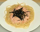 タラコクリームソースパスタ　ファミレス風作り方6写真