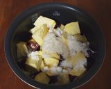炊飯器でさつま芋と塩麹の　ほっくり煮作り方2写真