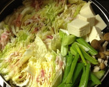 ほんだしで旨！豚肉と白菜のミルフィーユ鍋作り方5写真