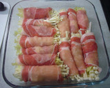 豚肉で野菜を巻き巻きレンジ蒸し☆作り方4写真
