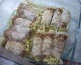 豚肉で野菜を巻き巻きレンジ蒸し☆作り方6写真