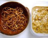 簡単！焼きそばのカレーチーズ焼き作り方1写真