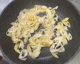 長ネギと舞茸と実山椒のパスタ作り方2写真
