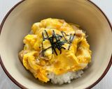 湯煎でできる☆焼鳥缶で親子丼作り方7写真