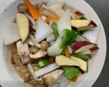 お一人様洋風梅レモン味根菜たっぷり野菜炒作り方11写真