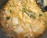 白菜と鶏ひき肉のピリ辛あんかけ作り方4写真