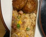 レンジ中華風梅トマトシーフード炒飯弁当作り方15写真
