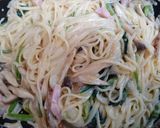 簡単夕飯昼食小松菜しめじクリームパスタのグラタン作り方8写真