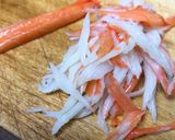 簡単🍣みょうがとカニカマ塩昆布の混ぜ寿司作り方2写真