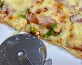 春巻きの皮でサクッとピザ♪作り方5写真