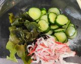 きゅうり・わかめ・カニカマの酢の物作り方5写真