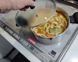 ロールキャベツ入りカレーうどん作り方4写真