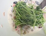 豆苗と蒸し豆のサラダ作り方5写真