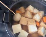 おかずつゆで、根菜と厚揚げの簡単煮物作り方5写真