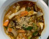 簡単クリーミー味噌キムチ味青椒肉絲風作り方18写真
