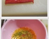 お弁当に♪カニカマ・青のりの出汁巻き卵作り方1写真