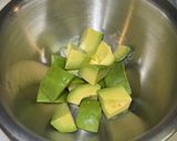 アボカドの塩昆布のわさび和え作り方1写真