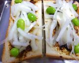 玉葱と枝豆の海苔風味トースト作り方3写真