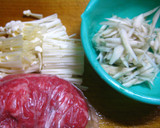 牛肉とごぼうのすき焼き風煮。お弁当にも！作り方1写真