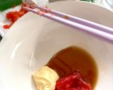 レンジで簡単！豆乳明太スープサラスパ作り方1写真