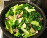 簡単中華♪青菜と牛肉のとろ～りあんかけ♪作り方6写真