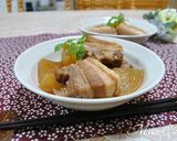 圧力鍋で簡単　豚の角煮大根入り作り方6写真