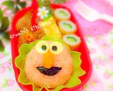 ＊キャラ弁＊簡単なおにぎり＊エルモ♪作り方2写真