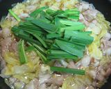 めんつゆで牛モツ鍋しょうゆ味作り方6写真