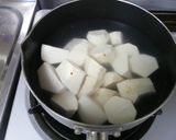 里芋の甘辛ごま焼き✿作り方1写真